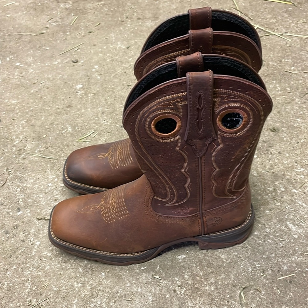Lady Rebel™  by  Durango® Women's Chestnut Western Work Boot DRD0407   9.5 M Euc